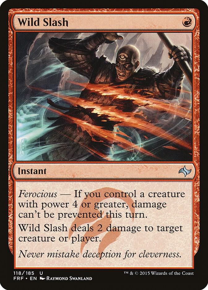 Wild Slash 118 (Fate Reforged)  - Foil | Good Games Adelaide SA
