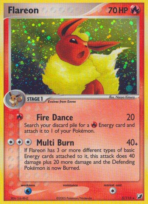 Flareon 5/115 (Unseen Forces)  - Holofoil | Good Games Adelaide SA