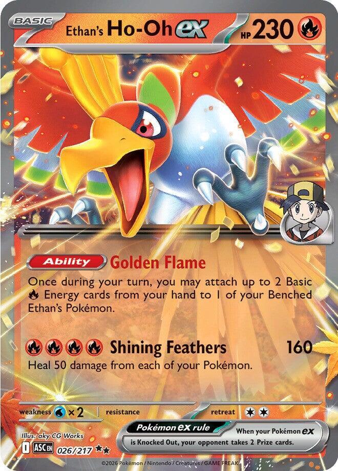 Ethan's Ho-Oh ex 026/217 (ME: Ascended Heroes)  - Holofoil | Good Games Adelaide SA