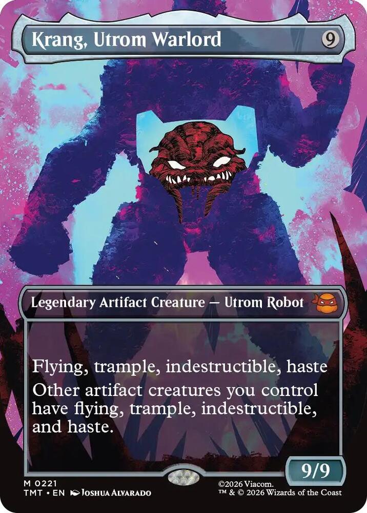 Krang, Utrom Warlord 221/260 (Teenage Mutant Ninja Turtles)  - Borderless Foil | Good Games Adelaide SA