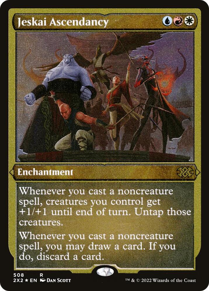 Jeskai Ascendancy Foil Etched 508 (Double Masters 2022)  - Foil | Good Games Adelaide SA