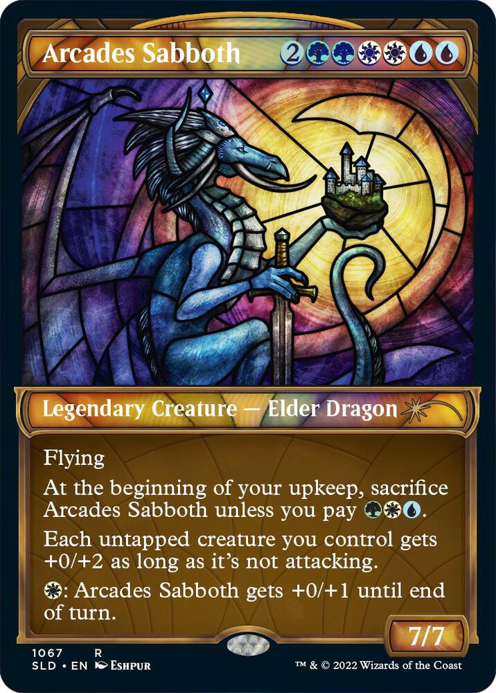 Arcades Sabboth Stained Glass Textured Foil 1067 (Secret Lair Drop Series)  - Foil | Good Games Adelaide SA