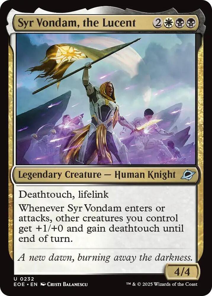 Syr Vondam, the Lucent 232 (Edge of Eternities)  - Foil | Good Games Adelaide SA
