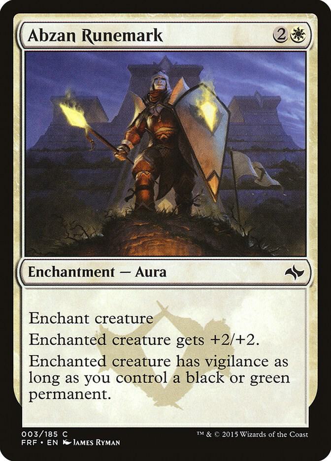 Abzan Runemark 3/185 (Fate Reforged)  - Foil | Good Games Adelaide SA