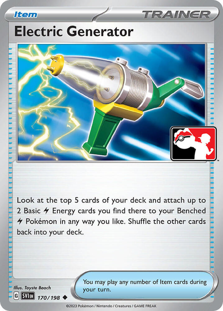 Electric Generator Series 3/4 170/198 (Prize Pack Series Cards)  - Holofoil | Good Games Adelaide SA