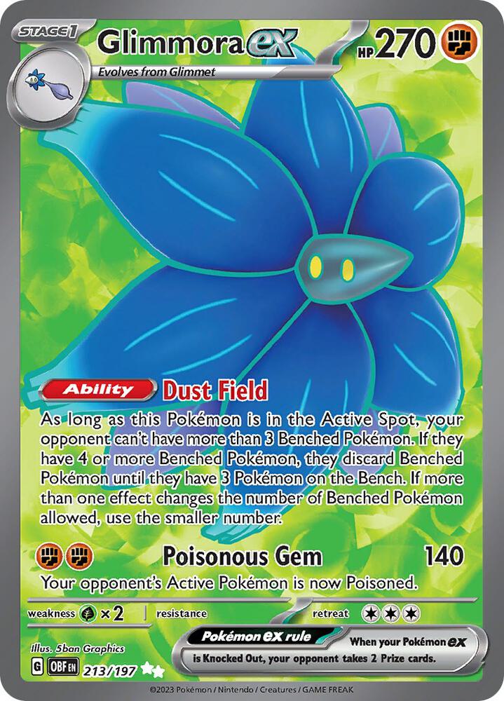 Glimmora ex 213/197 (SV03: Obsidian Flames)  - Holofoil | Good Games Adelaide SA