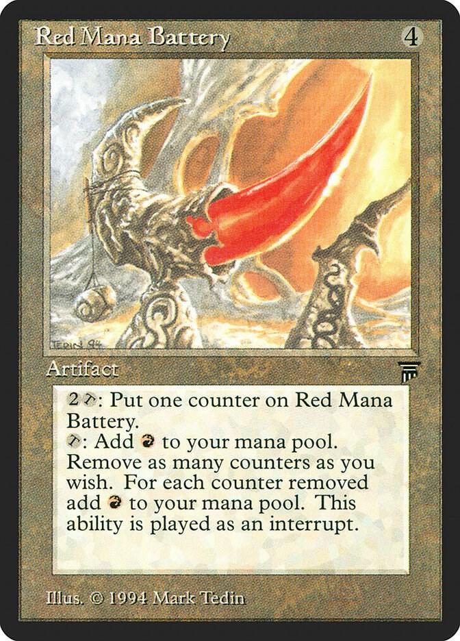 Red Mana Battery  (Legends)  | Good Games Adelaide SA