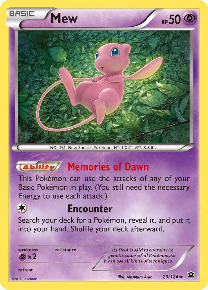 Mew 29/124 (XY - Fates Collide)  - Holofoil | Good Games Adelaide SA