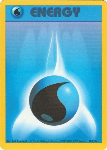 Water Energy 102/102 (Base Set)  - Unlimited Normal | Good Games Adelaide SA