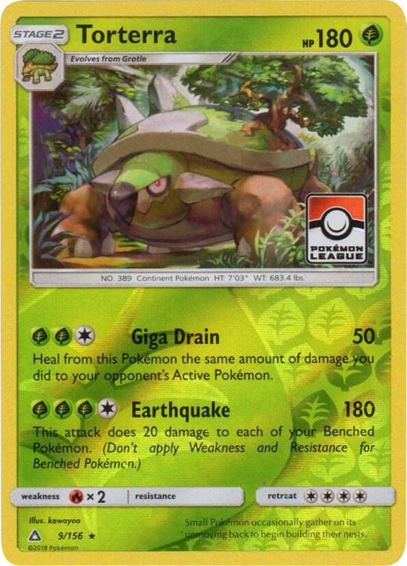 Torterra 9 156 Pokemon League 009/156 (League & Championship Cards)  - Reverse Holofoil | Good Games Adelaide SA