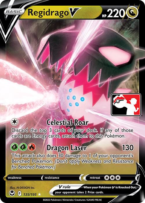 Regidrago V Series 3/4 135/195 (Prize Pack Series Cards)  - Holofoil | Good Games Adelaide SA