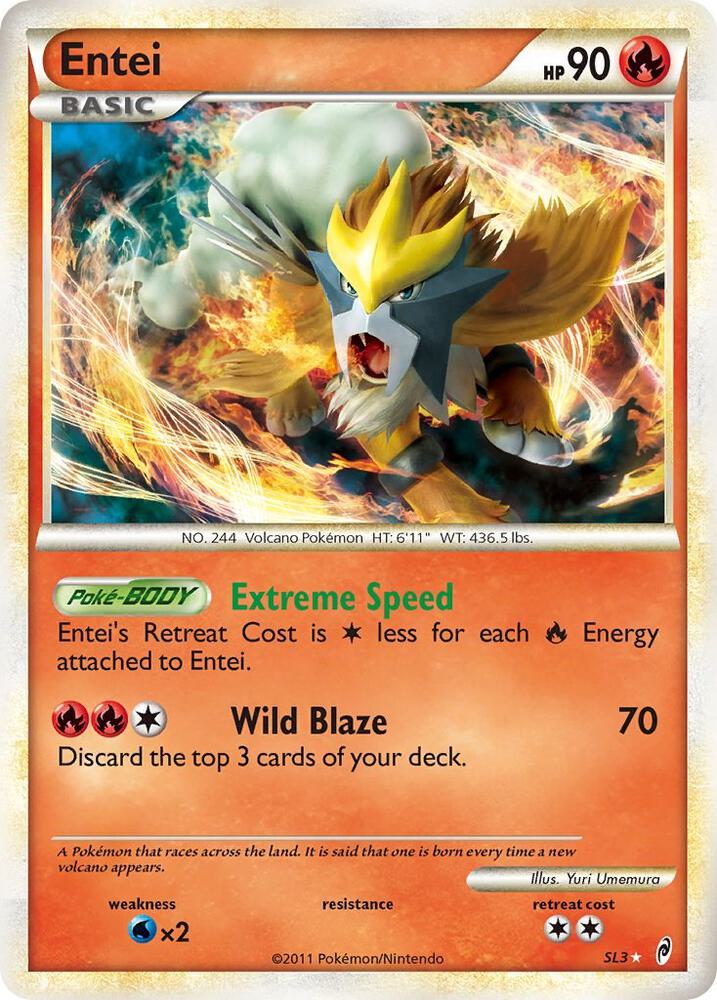 Entei Shiny SL3 (Call of Legends)  - Holofoil | Good Games Adelaide SA