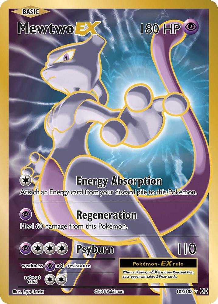 Mewtwo EX Full Art 103/108 (XY - Evolutions)  - Holofoil | Good Games Adelaide SA