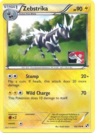 Zebstrika 42 114 League Promo 042/114 (League & Championship Cards)  - Reverse Holofoil | Good Games Adelaide SA