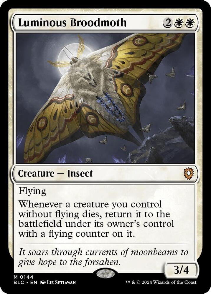 Luminous Broodmoth 144 (Commander: Bloomburrow)  | Good Games Adelaide SA
