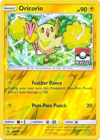 Oricorio 46 145 Pokemon League 046/145 (League & Championship Cards)  - Reverse Holofoil | Good Games Adelaide SA