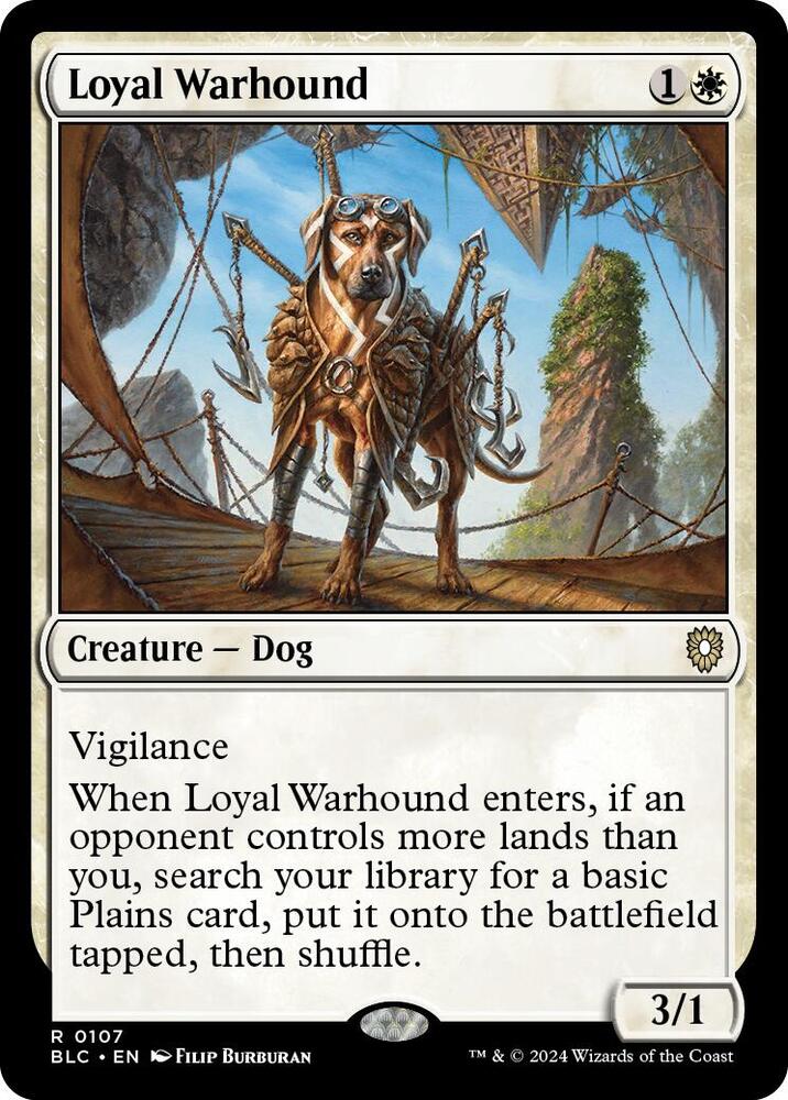 Loyal Warhound 107 (Commander: Bloomburrow)  | Good Games Adelaide SA