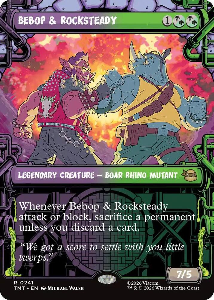 Bebop and Rocksteady  241 (Teenage Mutant Ninja Turtles)  | Good Games Adelaide SA