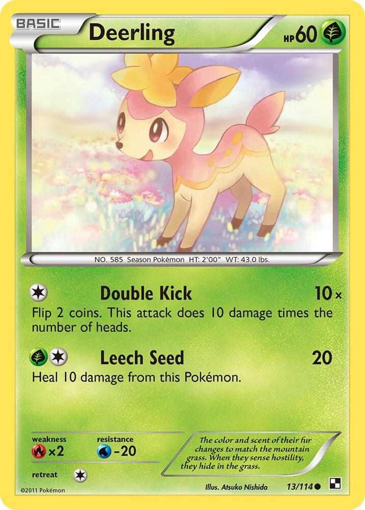 Deerling 13/114 (Black and White)  - Reverse Holofoil | Good Games Adelaide SA