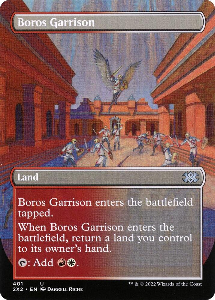 Boros Garrison Borderless 401 (Double Masters 2022)  - Foil | Good Games Adelaide SA
