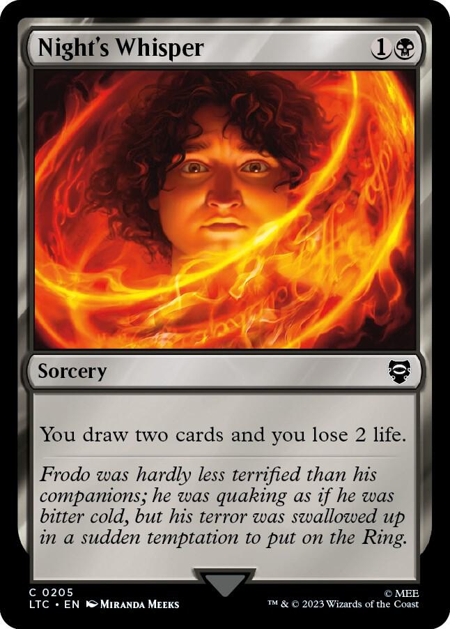 Night's Whisper 205 (Commander: The Lord of the Rings: Tales of Middle-earth)  | Good Games Adelaide SA