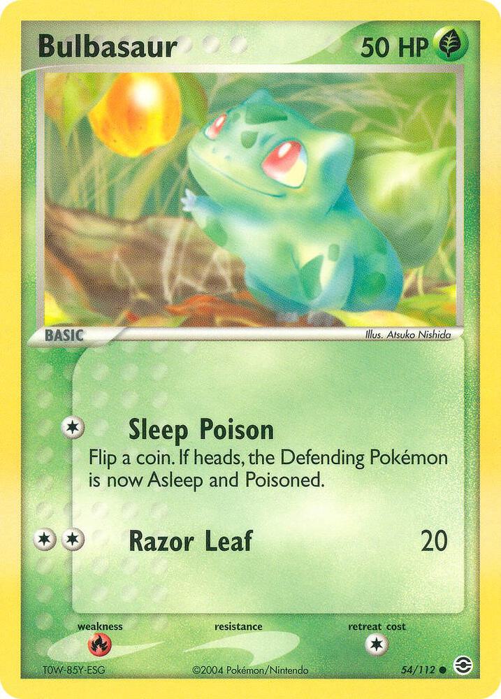 Bulbasaur 054 112 54/112 (FireRed & LeafGreen)  - Reverse Holofoil | Good Games Adelaide SA