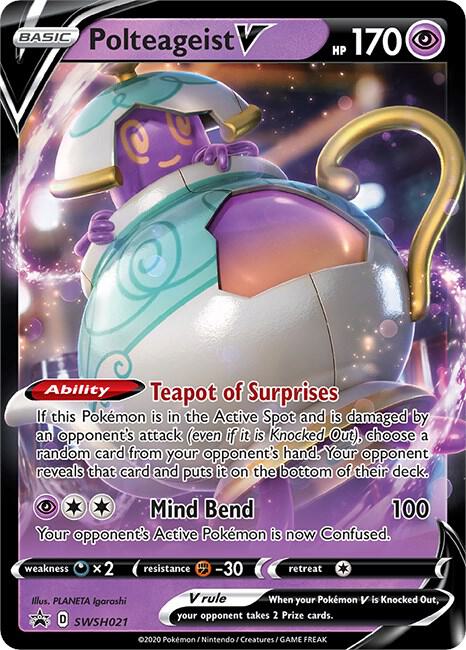 Polteageist V SWSH021 (SWSH: Sword & Shield Promo Cards)  - Holofoil | Good Games Adelaide SA