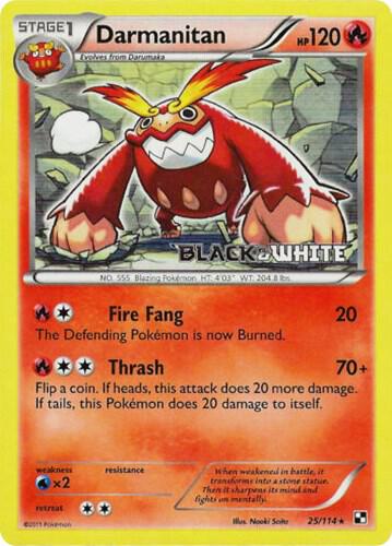 Darmanitan Prerelease 25/114 (Black and White Promos)  - Holofoil | Good Games Adelaide SA