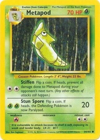Metapod 054/102 (Base Set)  | Good Games Adelaide SA