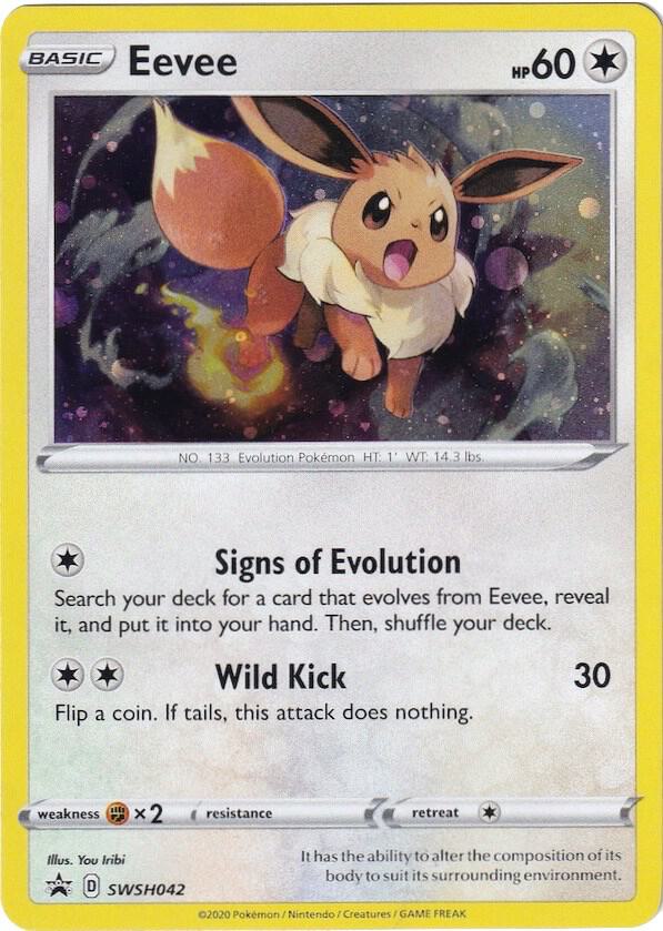 Eevee SWSH042 (SWSH: Sword & Shield Promo Cards)  - Holofoil | Good Games Adelaide SA