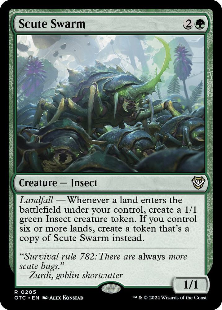 Scute Swarm 205 (Commander: Outlaws of Thunder Junction)  | Good Games Adelaide SA