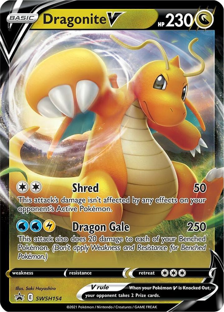Dragonite V SWSH154 (SWSH: Sword & Shield Promo Cards)  - Holofoil | Good Games Adelaide SA