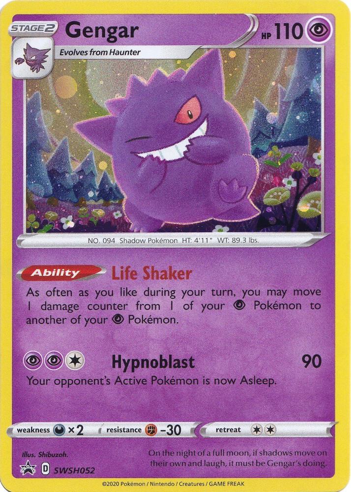 Gengar SWSH052 (SWSH: Sword & Shield Promo Cards)  - Holofoil | Good Games Adelaide SA
