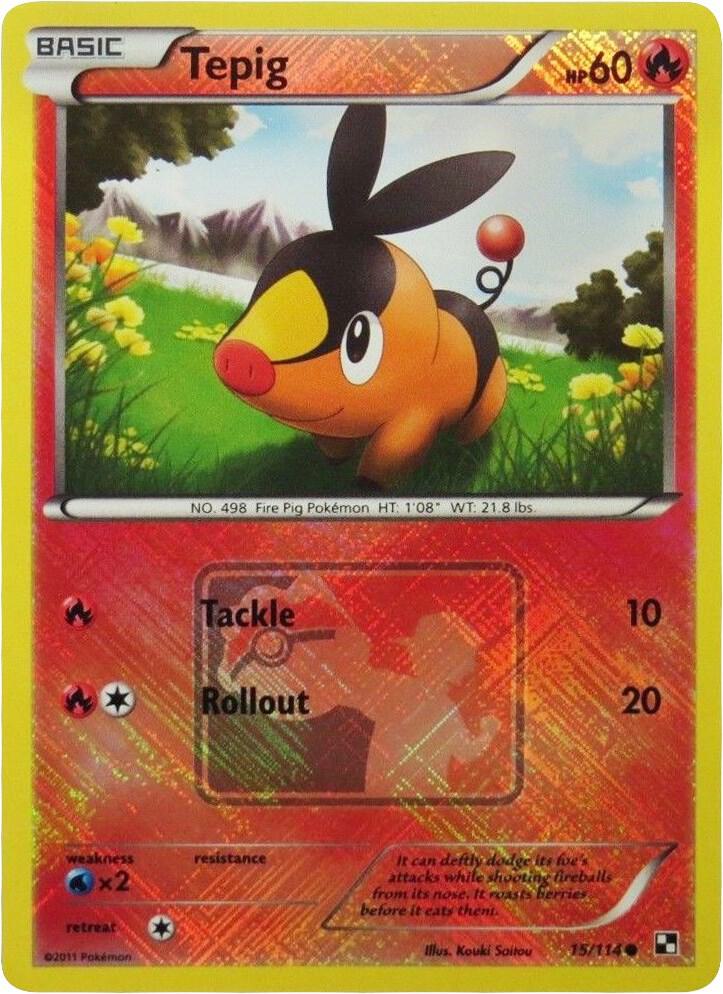 Tepig 15 114 League Promo 015/114 (League & Championship Cards)  - Reverse Holofoil | Good Games Adelaide SA
