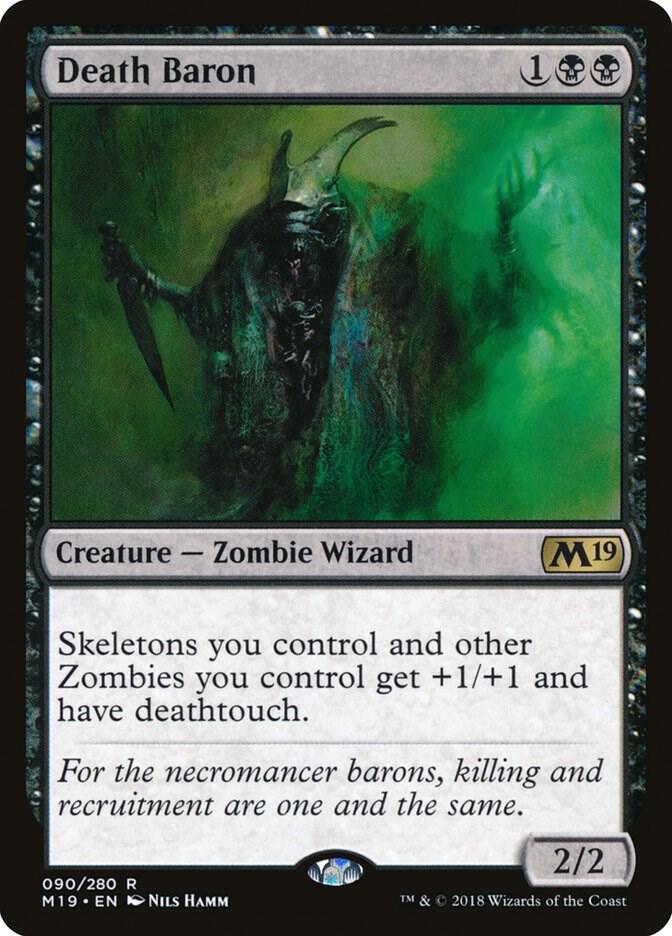 Death Baron 90 (Core Set 2019)  - Foil | Good Games Adelaide SA