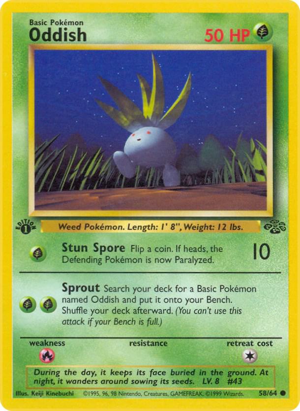 Oddish 58/64 (Jungle)  - 1st Edition | Good Games Adelaide SA