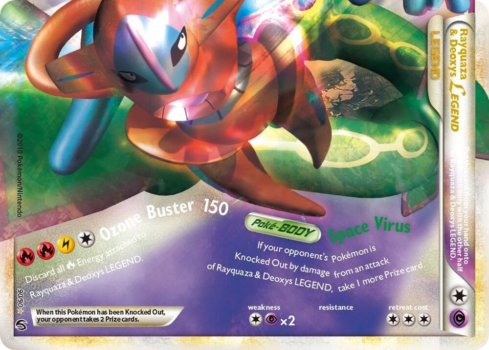 Rayquaza and Deoxys Legend Bottom 90/90 (Undaunted)  - Holofoil | Good Games Adelaide SA