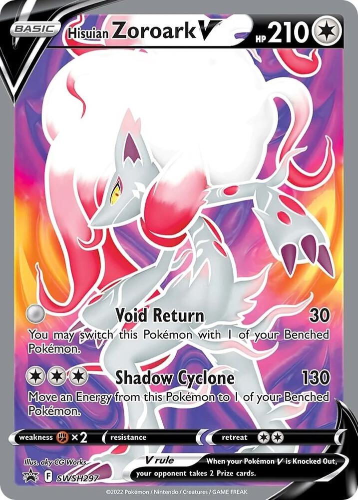 Hisuian Zoroark V SWSH297 (SWSH: Sword & Shield Promo Cards)  - Holofoil | Good Games Adelaide SA