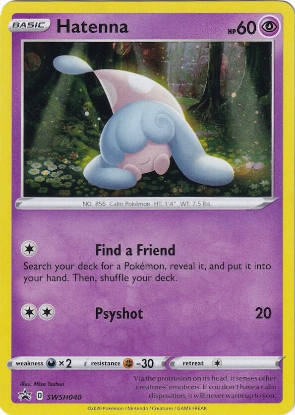 Hatenna SWSH040 (SWSH: Sword & Shield Promo Cards)  - Holofoil | Good Games Adelaide SA