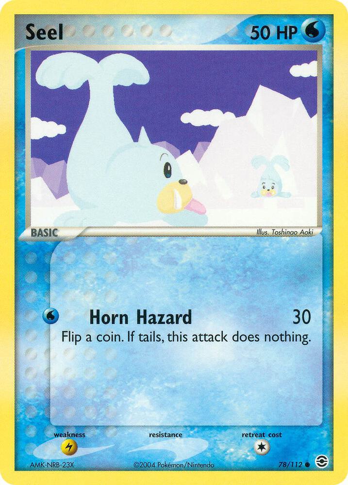 Seel 78/112 (FireRed & LeafGreen)  - Reverse Holofoil | Good Games Adelaide SA