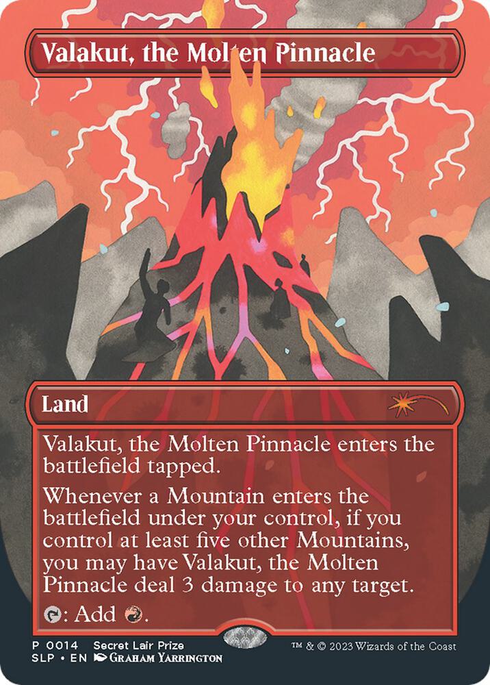 Valakut, the Molten Pinnacle 14 (Secret Lair Showdown)  - Borderless Foil | Good Games Adelaide SA