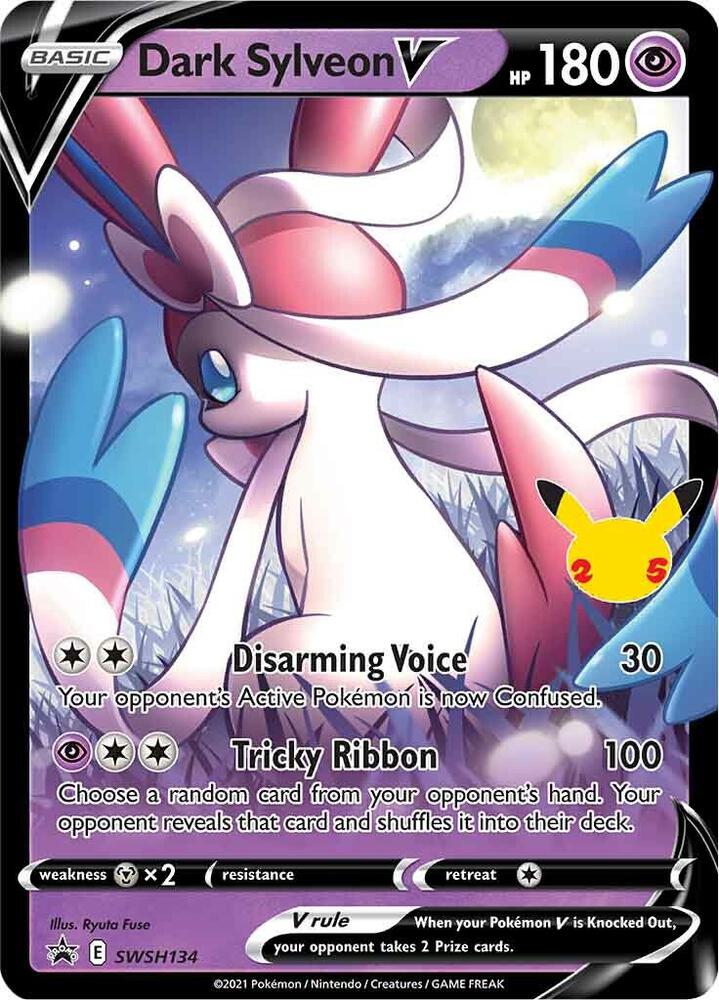 Dark Sylveon V SWSH134 (SWSH: Sword & Shield Promo Cards)  - Holofoil | Good Games Adelaide SA