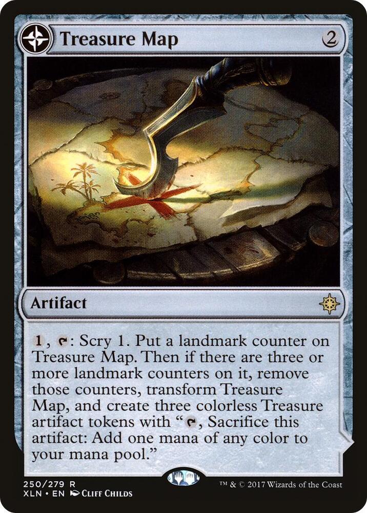 Treasure Map // Treasure Cove 250 (Ixalan)  - Foil | Good Games Adelaide SA
