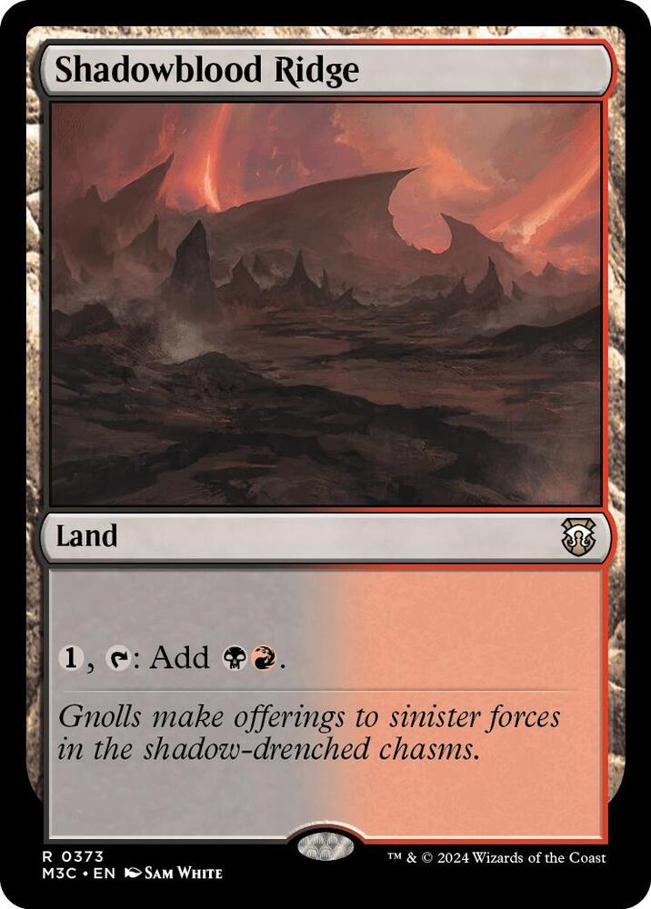 Shadowblood Ridge 373 (Commander: Modern Horizons 3)  | Good Games Adelaide SA