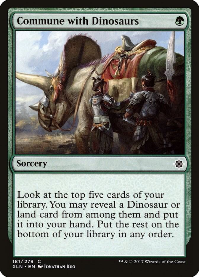 Commune with Dinosaurs 181 (Ixalan)  - Foil | Good Games Adelaide SA