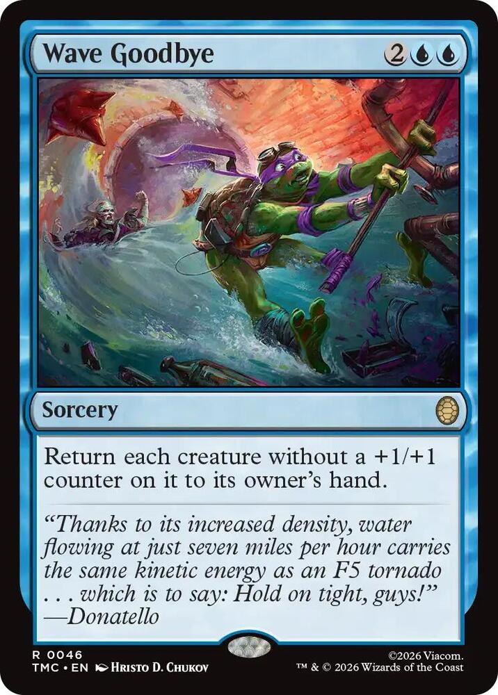 Wave Goodbye 46 (Commander: Teenage Mutant Ninja Turtles)  - Foil | Good Games Adelaide SA