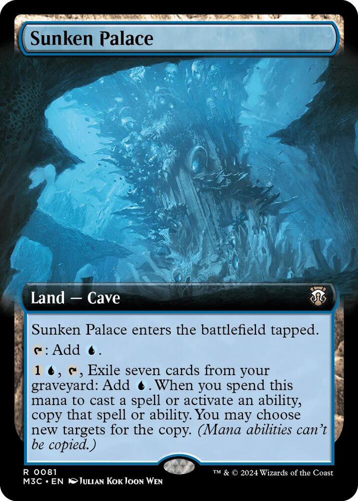 Sunken Palace 81/411 (Commander: Modern Horizons 3)  - Extended Art Ripple Foil | Good Games Adelaide SA