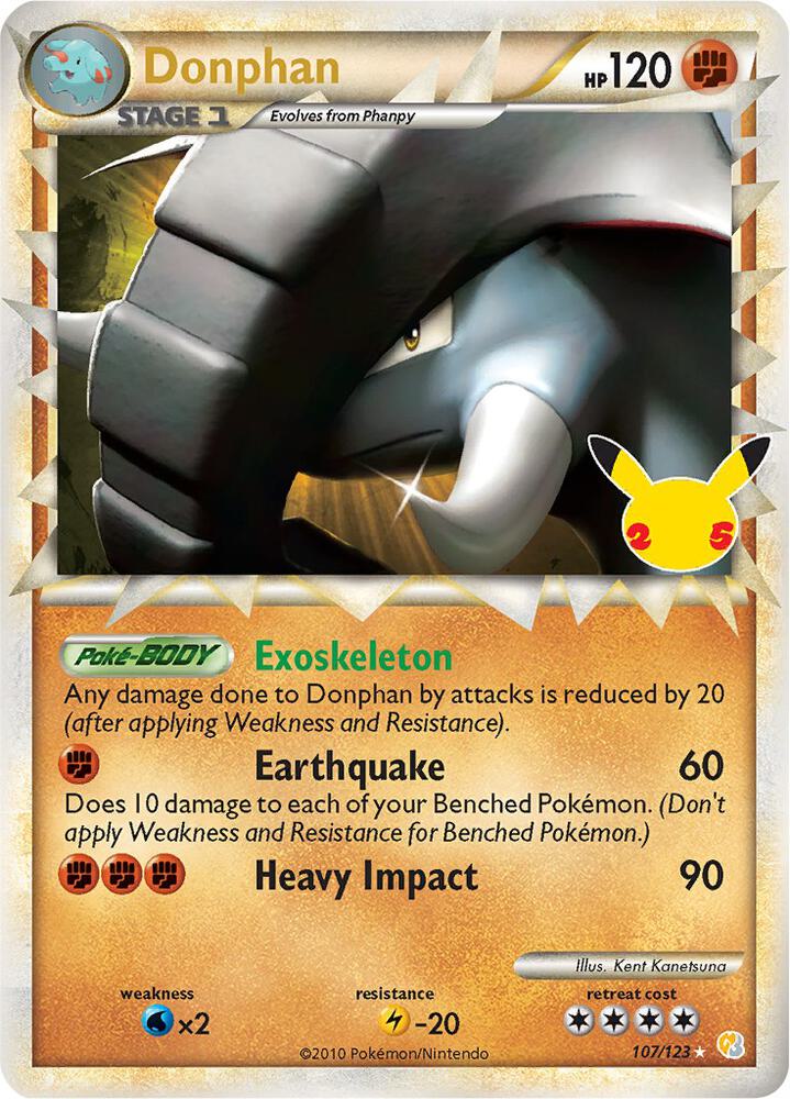 Donphan Prime 107/123 (Celebrations: Classic Collection)  - Holofoil | Good Games Adelaide SA