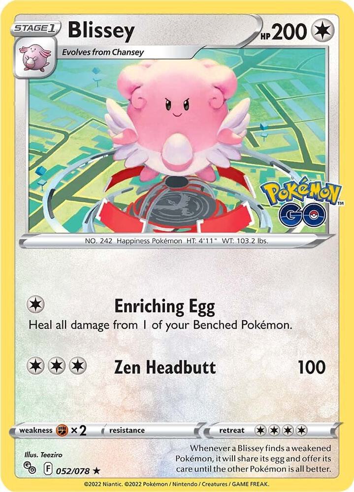 Blissey 052/078 (Pokemon GO)  - Holofoil | Good Games Adelaide SA