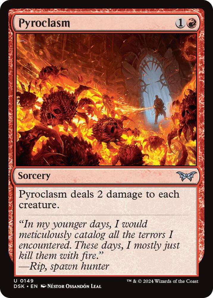 Pyroclasm 149 (Duskmourn: House of Horror)  - Foil | Good Games Adelaide SA
